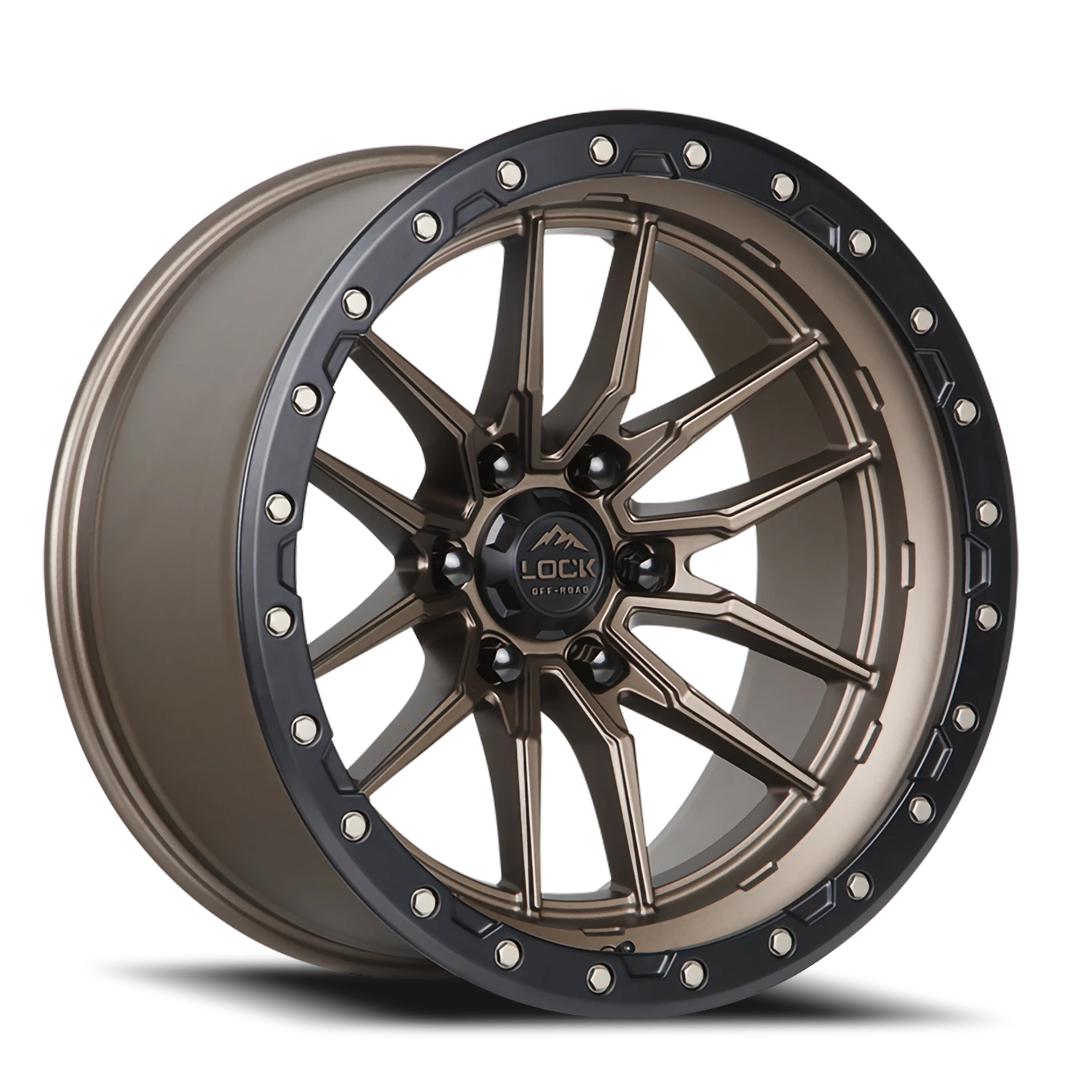 KRAWLER | 20X9 | 8X165.1 | +20 | MATTE BRONZE W MATTE BLACK RING | KRAWLER-2986MRMBR20