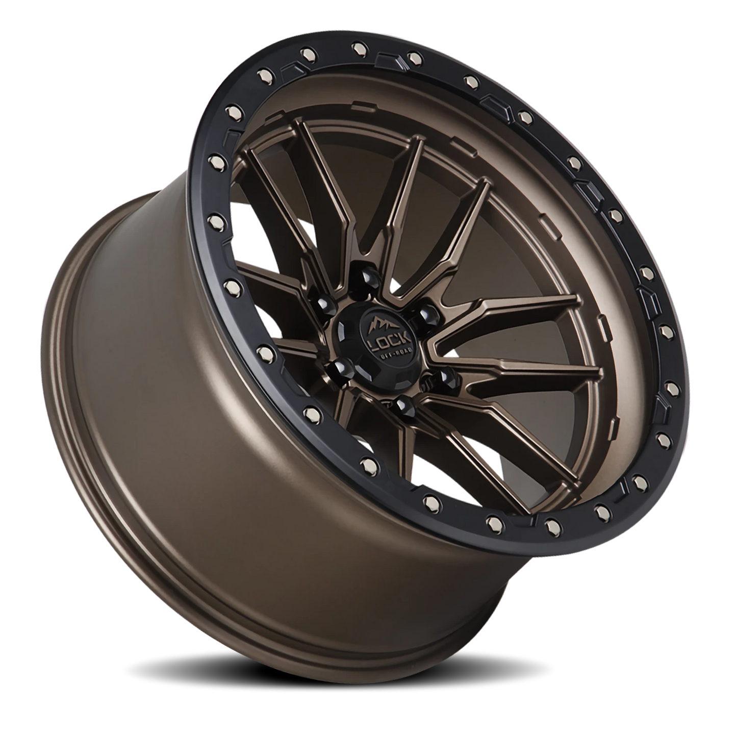 KRAWLER | 20X9 | 8X165.1 | +20 | MATTE BRONZE W MATTE BLACK RING | KRAWLER-2986MRMBR20 - Image 2