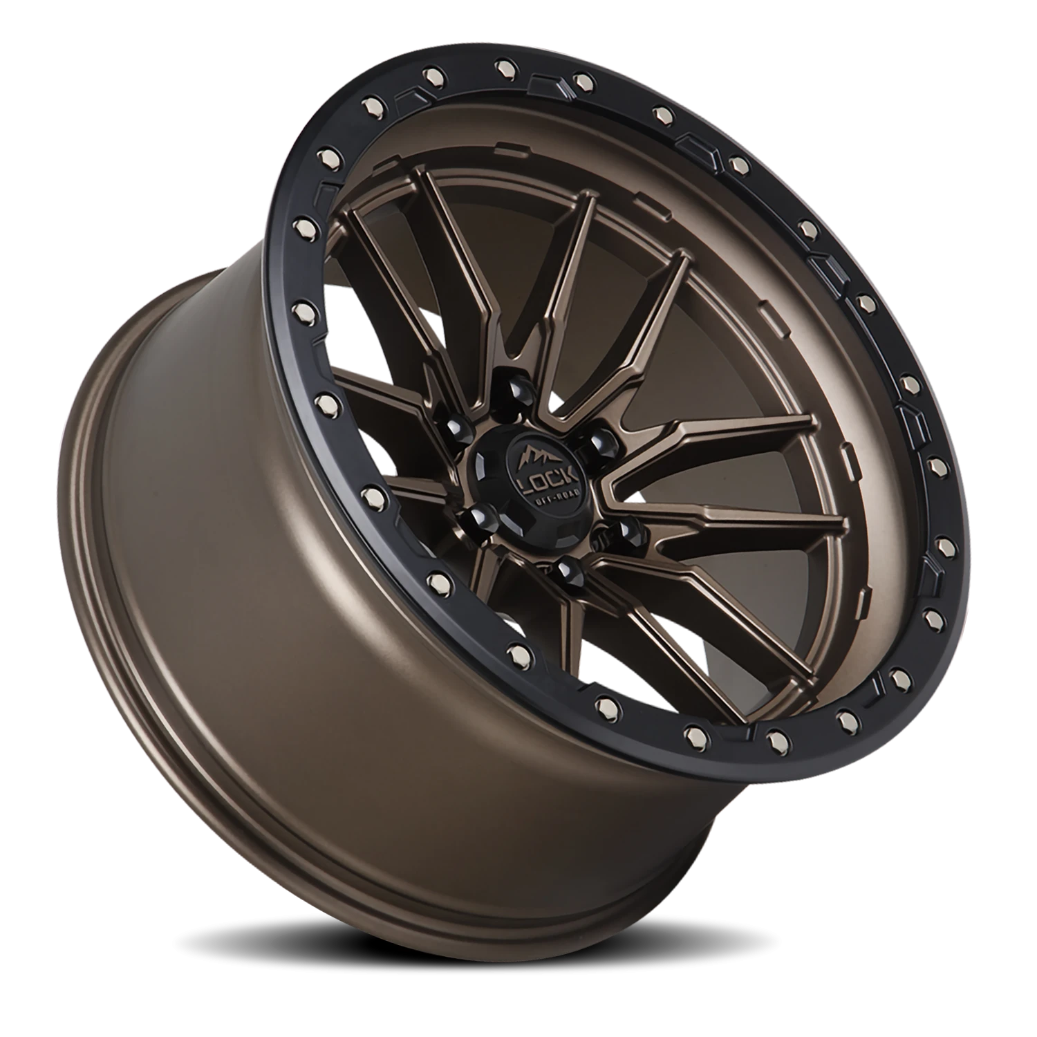 KRAWLER | 20X9 | 8X165.1 | +20 | MATTE BRONZE W MATTE BLACK RING | KRAWLER-2986MRMBR20 - Image 2