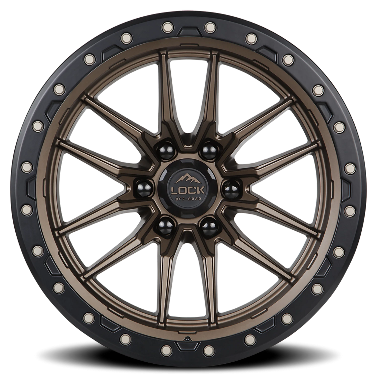 KRAWLER | 22X10 | 8X170 | -18 | MATTE BRONZE W MATTE BLACK RING | KRAWLER-22187MRMBR - Image 3