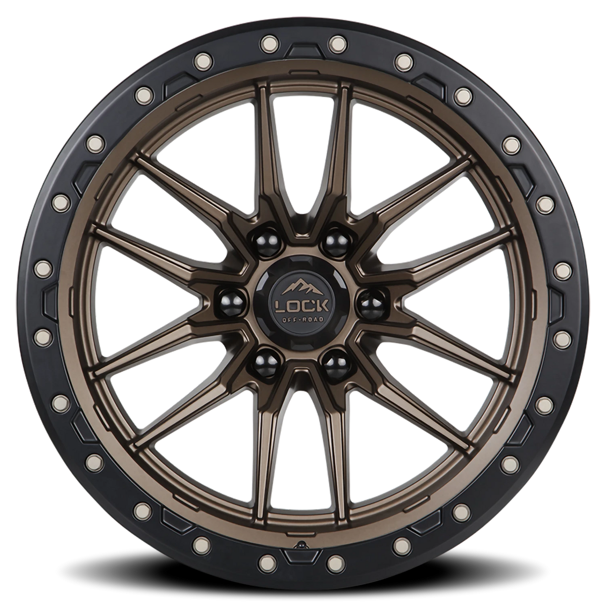 KRAWLER | 22X10 | 8X170 | -18 | MATTE BRONZE W MATTE BLACK RING | KRAWLER-22187MRMBR - Image 3