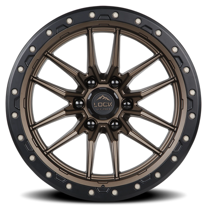 KRAWLER | 22X10 | 8X180 | -18 | MATTE BRONZE W MATTE BLACK RING | KRAWLER-22188MRMBR - Image 3