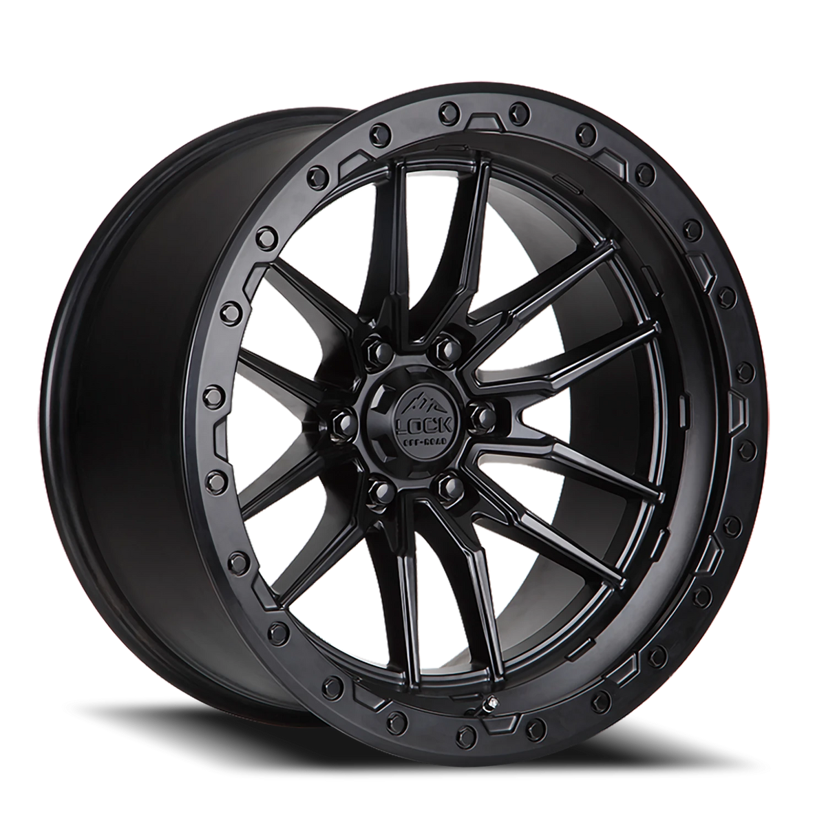 KRAWLER | 17X9 | 5X127 | -12 | MATTE BLACK W MATTE BLACK RING | KRAWLER-7957MB