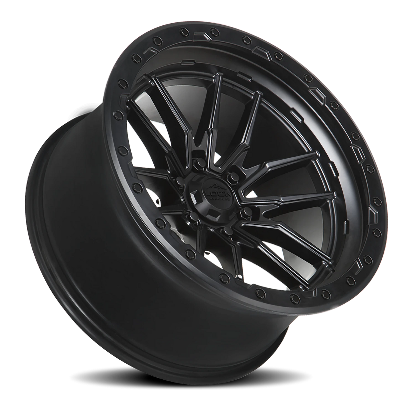 KRAWLER | 17X9 | 5X127 | -12 | MATTE BLACK W MATTE BLACK RING | KRAWLER-7957MB - Image 2