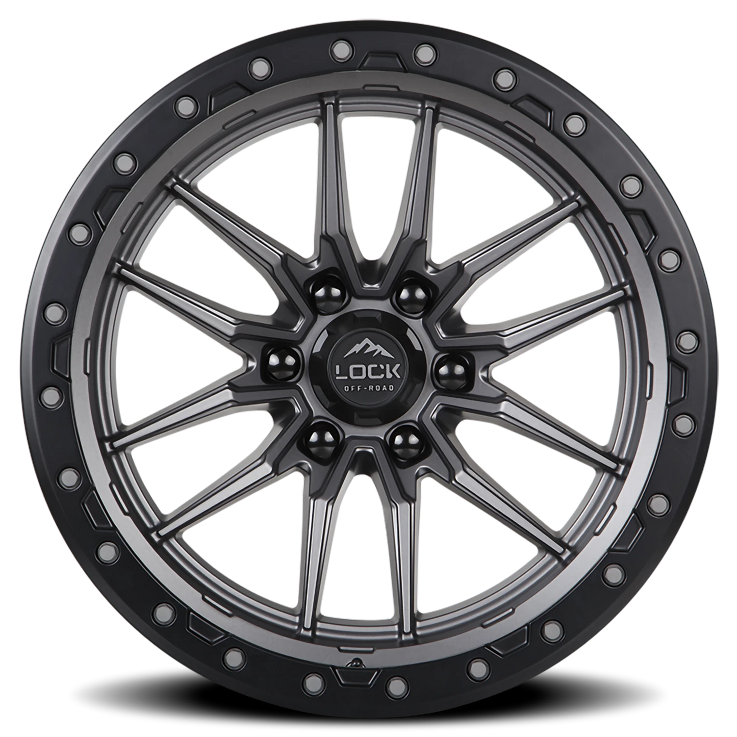 KRAWLER | 18X9 | 5X127 | +1 | MATTE GREY W MATTE BLACK RING | KRAWLER-8957MGMBR1 - Image 3