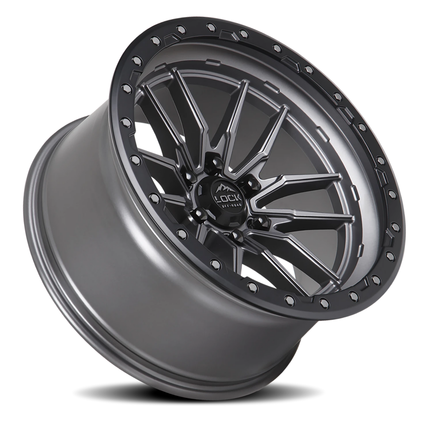 KRAWLER | 18X9 | 6X139.7 | -12 | MATTE GREY W MATTE BLACK RING | KRAWLER-8969MGMBR - Image 2