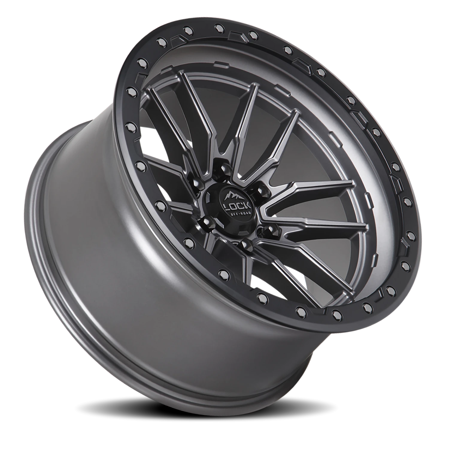 KRAWLER | 20X9 | 8X165.1 | +20 | MATTE GREY W MATTE BLACK RING | KRAWLER-2986MGMBR20 - Image 2