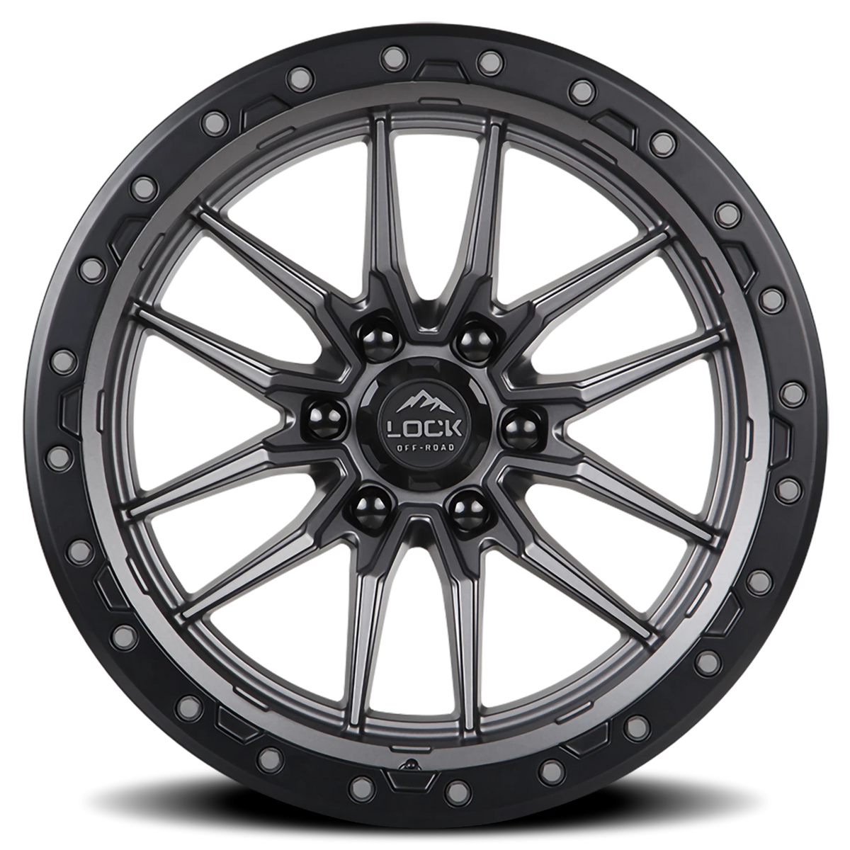 KRAWLER | 20X9 | 8X165.1 | +20 | MATTE GREY W MATTE BLACK RING | KRAWLER-2986MGMBR20 - Image 3