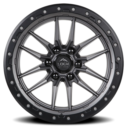 KRAWLER | 20X9 | 8X165.1 | +20 | MATTE GREY W MATTE BLACK RING | KRAWLER-2986MGMBR20 - Image 3