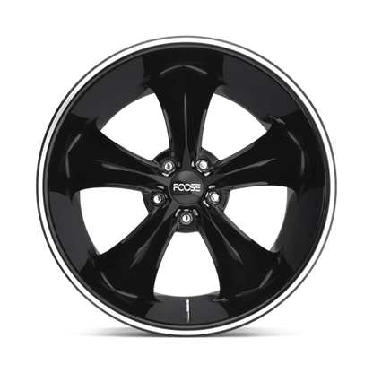 Foose 1PC | F104 LEGEND | 18.0x8.00 | 5X120.65 | 1 | GLOSS BLACK MILLED