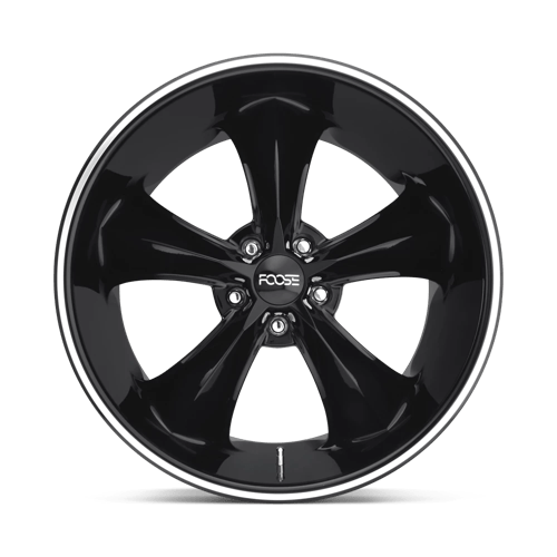 Foose 1PC | F104 LEGEND | 17.0x7.00 | 5X114.3 | 1 | GLOSS BLACK MILLED