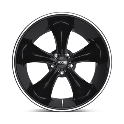 Foose 1PC | F104 LEGEND | 17.0x7.00 | 5X120.65 | 1 | GLOSS BLACK MILLED