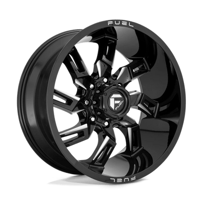 Fuel 1PC | D747 LOCKDOWN | 20.0x10.00 | 6X139.7 | -18 | GLOSS BLACK MILLED