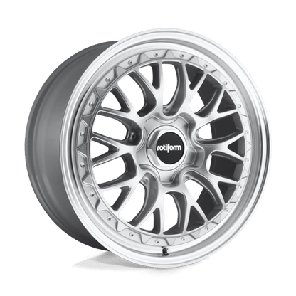 Rotiform | R155 LSR | 19.0x10.00 | 5X112 | 35 | GLOSS SILVER MACHINED