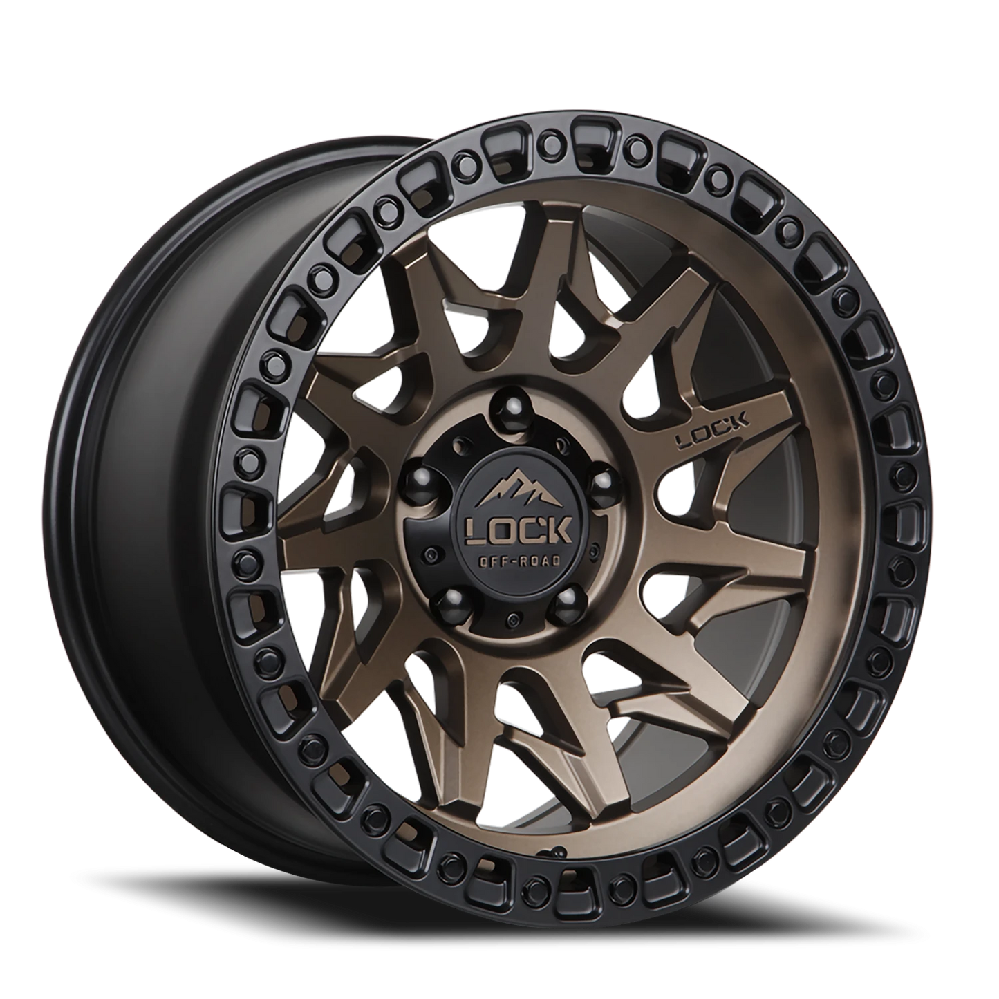 LUNATIC | 17X9 | 8X180 | +1 | MATTE BRONZE W MATTE BLACK RING | LUNATIC-7988MRMBR