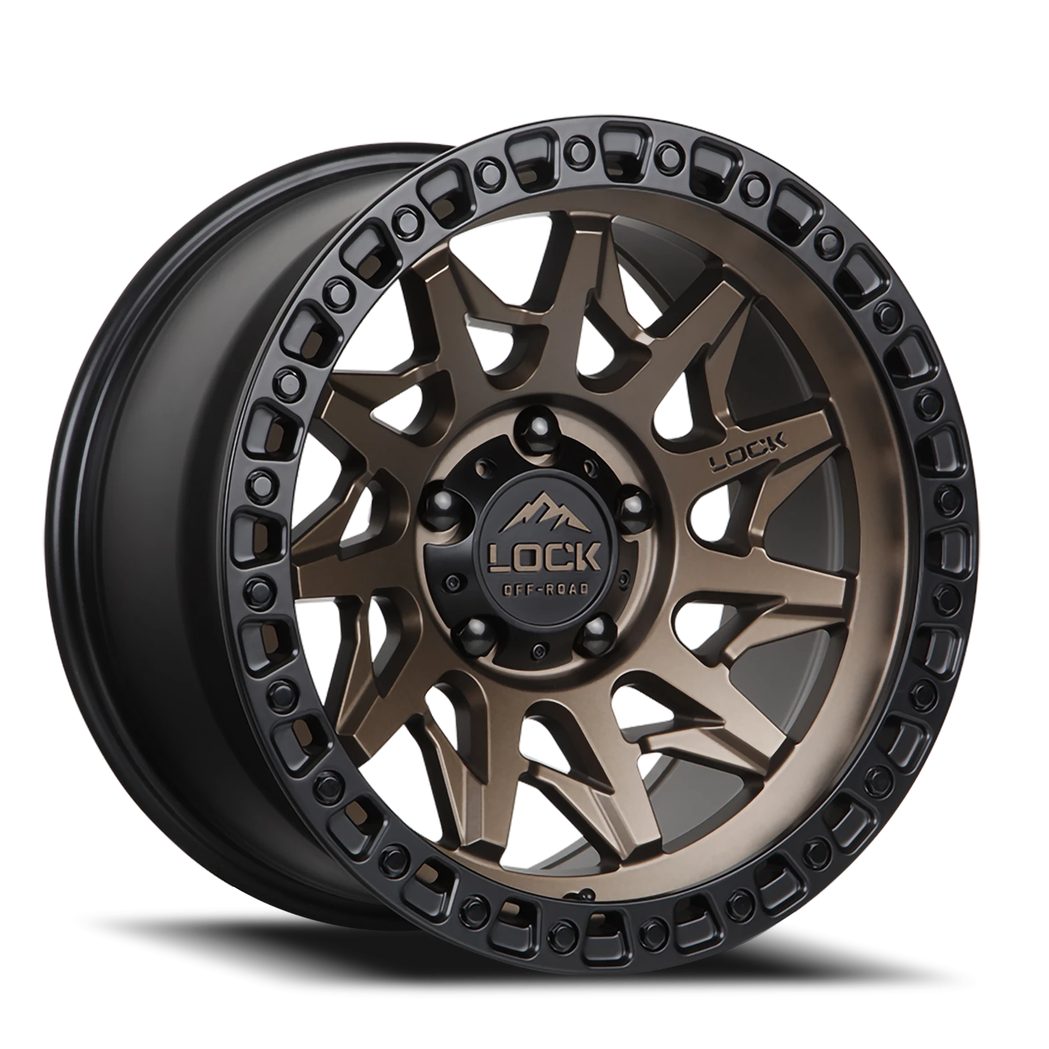 LUNATIC | 20X9 | 8X180 | +20 | MATTE BRONZE W MATTE BLACK RING | LUNATIC-2988MRMBR20