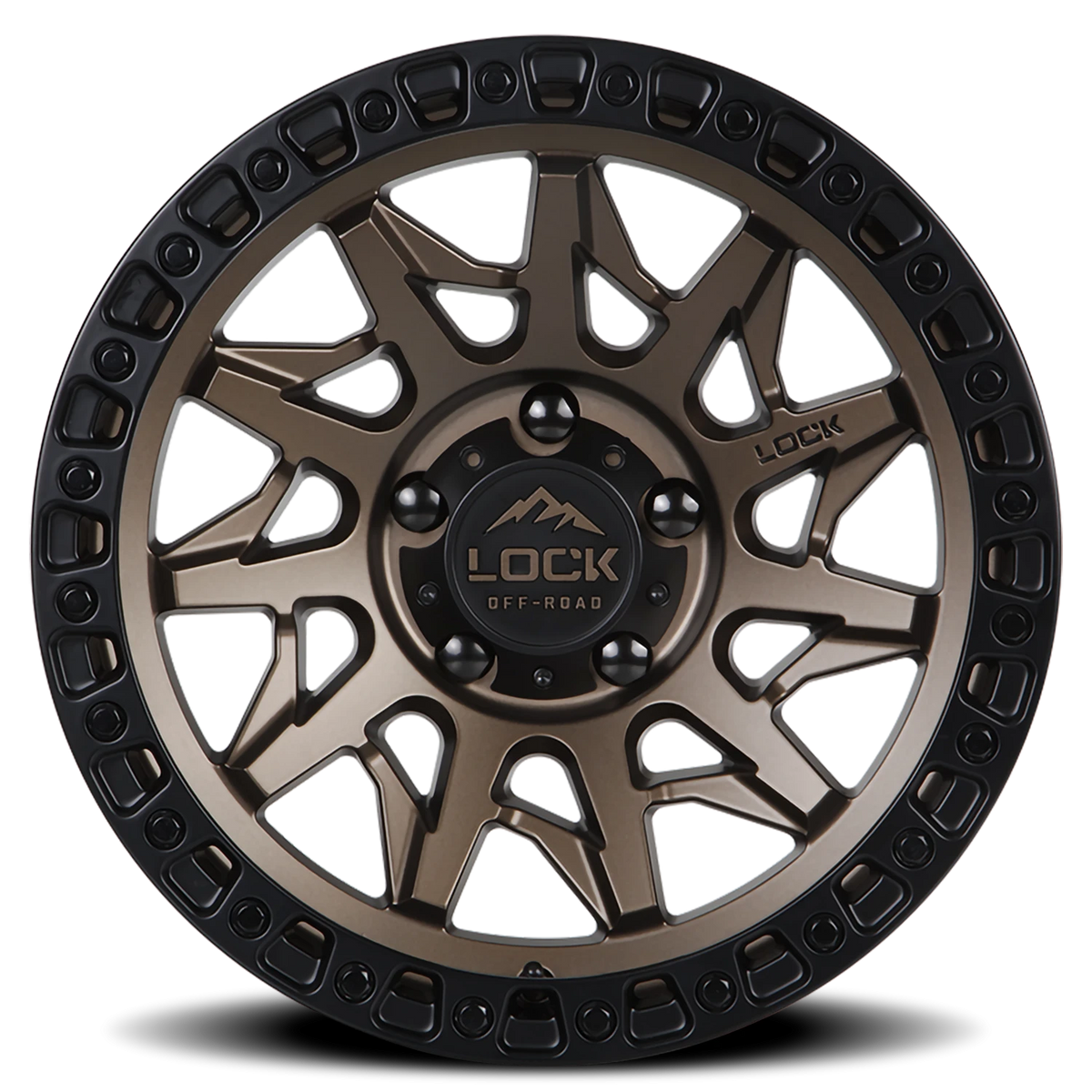 LUNATIC | 20X9 | 8X170 | +1 | MATTE BRONZE W MATTE BLACK RING | LUNATIC-2987MRMBR - Image 3