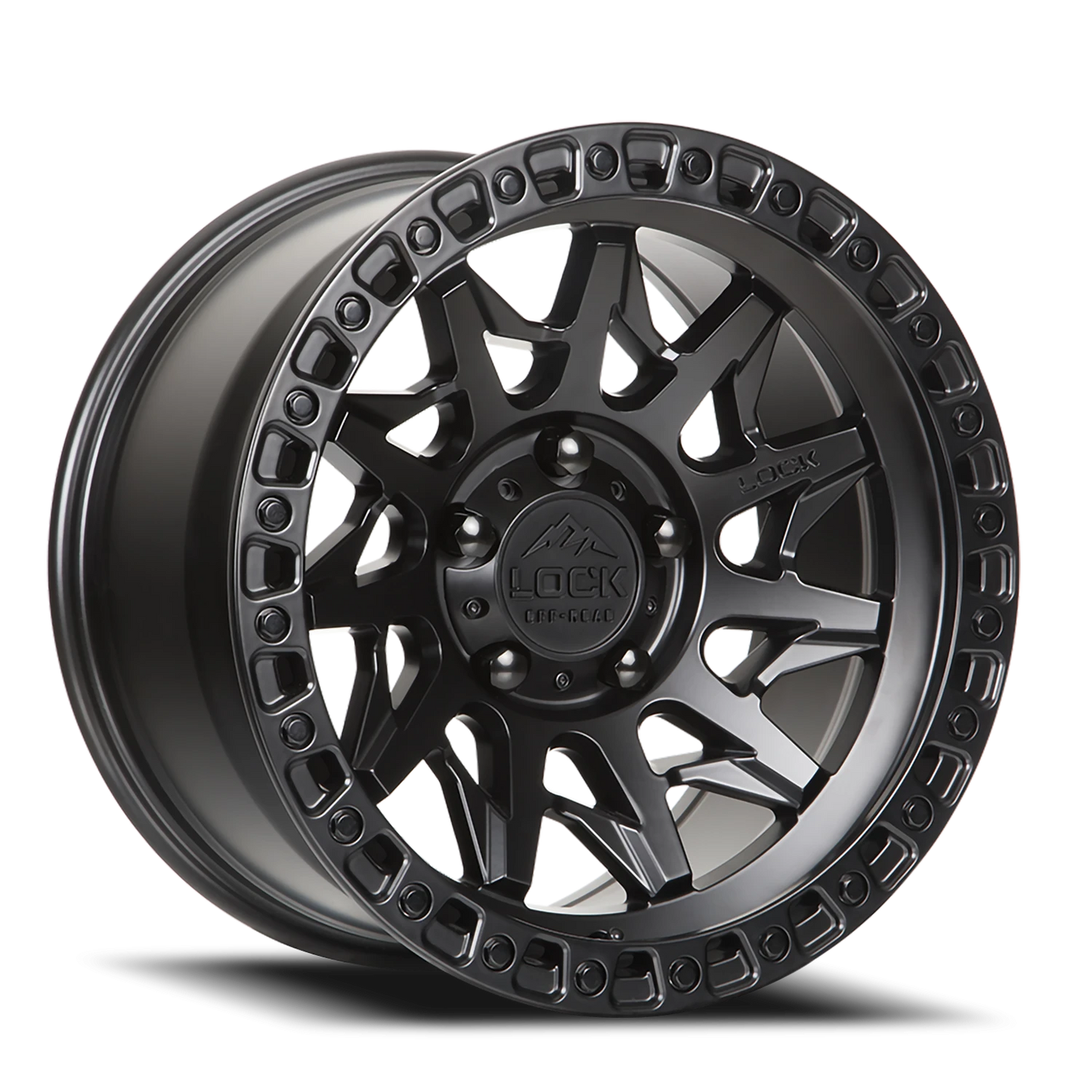 LUNATIC | 17X9 | 5X127 | -12 | MATTE BLACK W MATTE BLACK RING | LUNATIC-7957MB