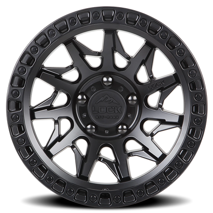 LUNATIC | 18X9 | 6X139.7 | -12 | MATTE BLACK W MATTE BLACK RING | LUNATIC-8969MB - Image 3