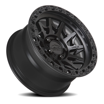 LUNATIC | 17X9 | 8X170 | -12 | MATTE BLACK W MATTE BLACK RING | LUNATIC-7987MB12N - Image 2