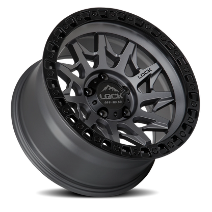LUNATIC | 17X9 | 6X139.7 | +1 | MATTE GREY W MATTE BLACK RING | LUNATIC-7969MGMBR1 - Image 2