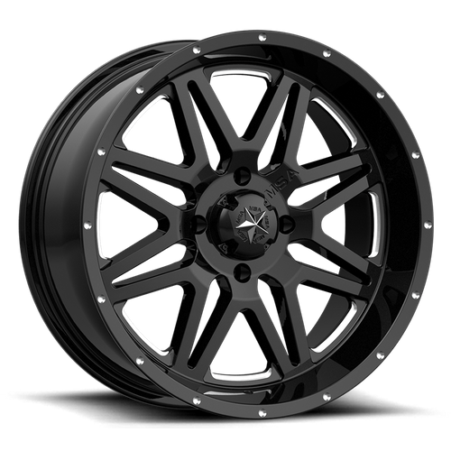 MSA Offroad Wheels | M26 VIBE | 14.0x7.00 | 4X156 | 0 | GLOSS BLACK MILLED