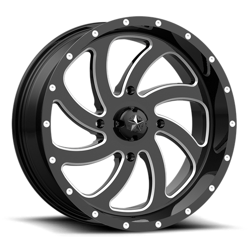 MSA Offroad Wheels | M36 SWITCH | 20.0x7.00 | 4X137 | 0 | GLOSS BLACK MILLED
