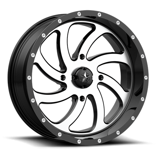 MSA Offroad Wheels | M36 SWITCH | 20.0x7.00 | 4X137 | 0 | MACHINED GLOSS BLACK