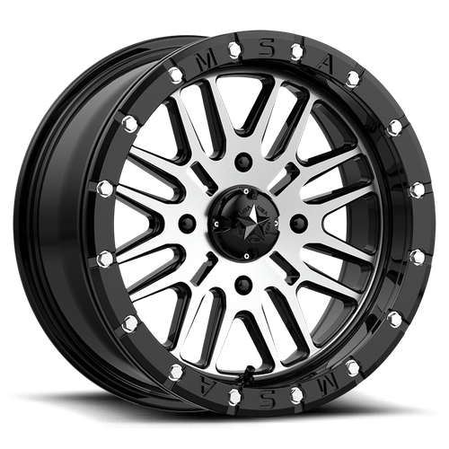 MSA Offroad Wheels | M37 BRUTE BEADLOCK | 18.0x7.00 | 4X156 | 10 | GLOSS BLACK MACHINED