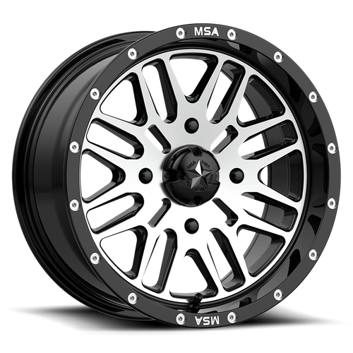 MSA Offroad Wheels | M38 BRUTE | 15.0x7.00 | 4X137 | 10 | GLOSS BLACK MACHINED