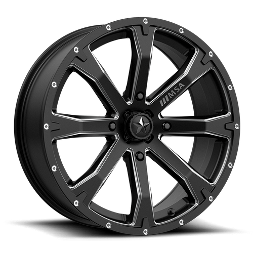 MSA Offroad Wheels | M42 BOUNTY | 20.0x7.00 | 4X137 | 10 | SATIN BLACK MILLED