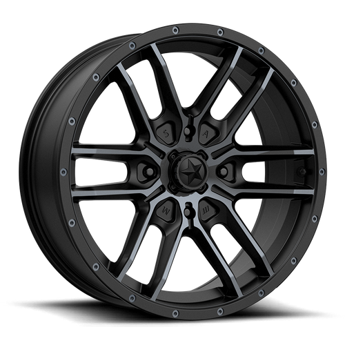 MSA Offroad Wheels | M43 FANG | 20.0x7.00 | 4X156 | 10 | SATIN BLACK W/ TITANIUM TINT