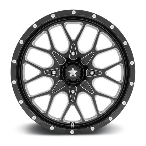 MSA Offroad Wheels | M45 PORTAL | 20.0x7.00 | 4X110 | 0 | GLOSS BLACK MILLED