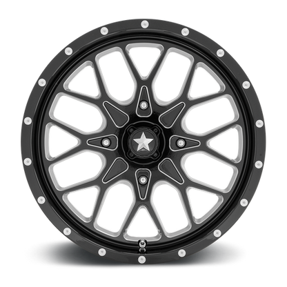 MSA Offroad Wheels | M45 PORTAL | 20.0x7.00 | 4X110 | 0 | GLOSS BLACK MILLED