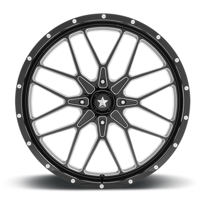 MSA Offroad Wheels | M45 PORTAL | 24.0x7.00 | 4X156 | 0 | GLOSS BLACK MILLED