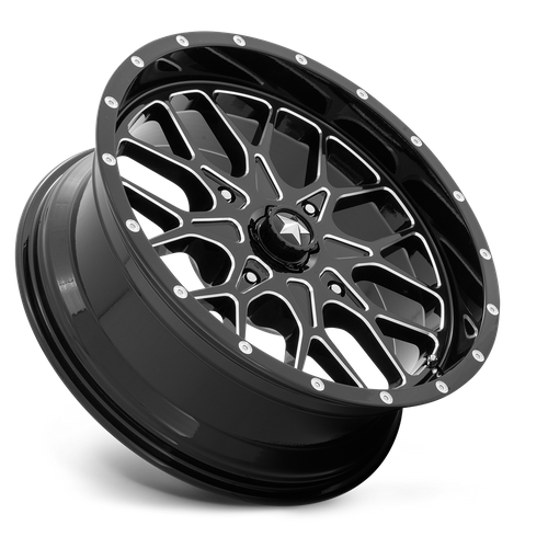 MSA Offroad Wheels | M45 PORTAL | 18.0x7.00 | 4X110 | 0 | GLOSS BLACK MILLED