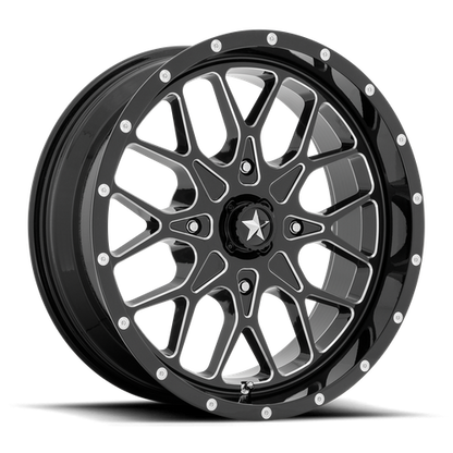 MSA Offroad Wheels | M45 PORTAL | 20.0x7.00 | 4X156 | 0 | GLOSS BLACK MILLED