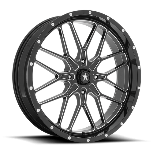 MSA Offroad Wheels | M45 PORTAL | 24.0x7.00 | 4X156 | 0 | GLOSS BLACK MILLED