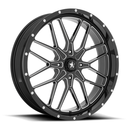 MSA Offroad Wheels | M45 PORTAL | 24.0x7.00 | 4X156 | 0 | GLOSS BLACK MILLED