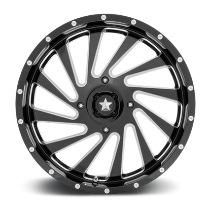 MSA Offroad Wheels | M46 BLADE | 20.0x7.00 | 4X137 | 0 | GLOSS BLACK MILLED