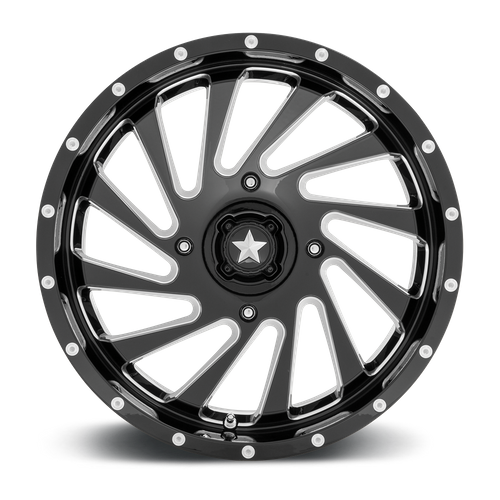 MSA Offroad Wheels | M46 BLADE | 18.0x7.00 | 4X110 | 0 | GLOSS BLACK MILLED