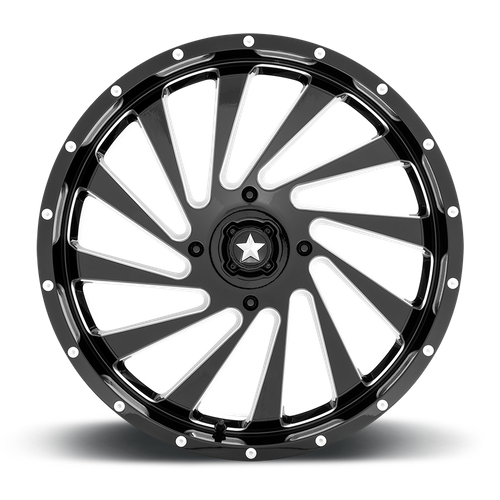 MSA Offroad Wheels | M46 BLADE | 22.0x7.00 | 4X137 | 0 | GLOSS BLACK MILLED
