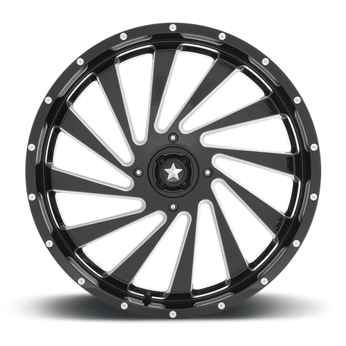 MSA Offroad Wheels | M46 BLADE | 24.0x7.00 | 4X156 | 0 | GLOSS BLACK MILLED