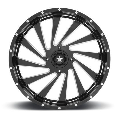 MSA Offroad Wheels | M46 BLADE | 24.0x7.00 | 4X137 | 0 | GLOSS BLACK MILLED