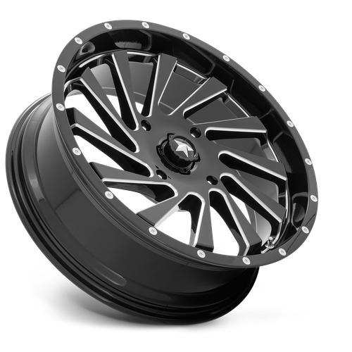 MSA Offroad Wheels | M46 BLADE | 20.0x7.00 | 4X137 | 0 | GLOSS BLACK MILLED