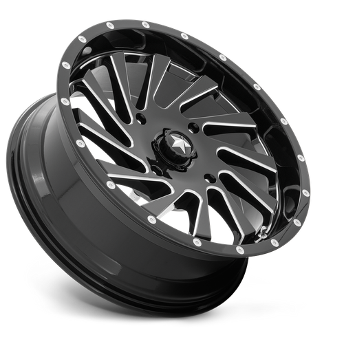 MSA Offroad Wheels | M46 BLADE | 18.0x7.00 | 4X110 | 0 | GLOSS BLACK MILLED