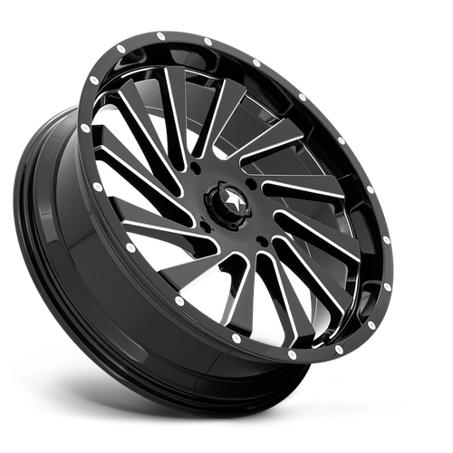 MSA Offroad Wheels | M46 BLADE | 22.0x7.00 | 4X137 | 0 | GLOSS BLACK MILLED