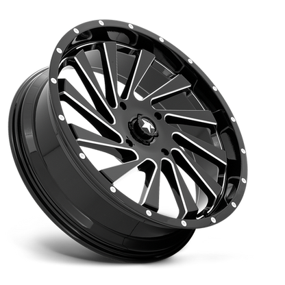 MSA Offroad Wheels | M46 BLADE | 22.0x7.00 | 4X156 | 0 | GLOSS BLACK MILLED