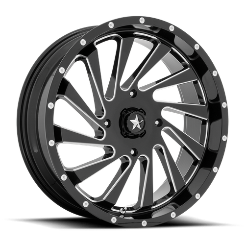 MSA Offroad Wheels | M46 BLADE | 20.0x7.00 | 4X156 | 0 | GLOSS BLACK MILLED