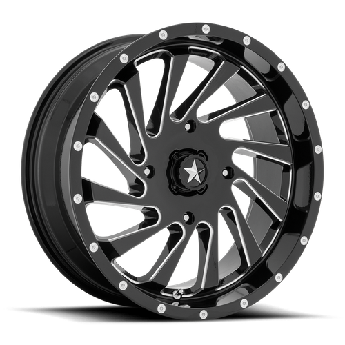 MSA Offroad Wheels | M46 BLADE | 18.0x7.00 | 4X110 | 0 | GLOSS BLACK MILLED